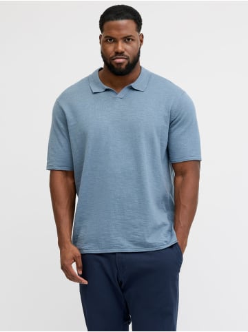 JACK & JONES PLUS Poloshirt in Blue Mirage
