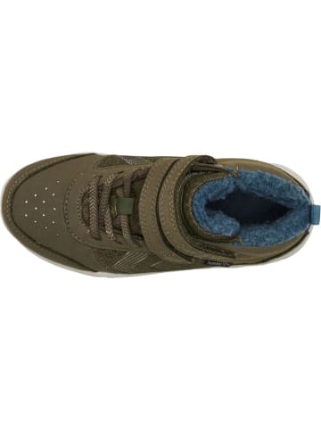 Hummel Kinder Gummistiefel "Crosslite Winter Mid Tex Jr" in Grün