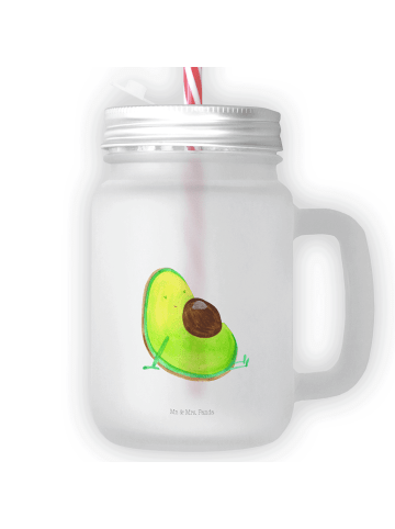 Mr. & Mrs. Panda Trinkglas Mason Jar Avocado Schwangerschaft ohn... in Transparent