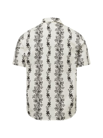 Finshley & Harding London Hemd in ecru schwarz