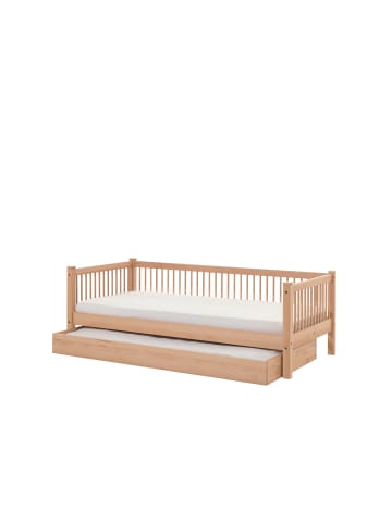 58 aufm Kessel TAGESBETT Kelci 90x200 mit Bettschublade Umrandung Buche massiv natur