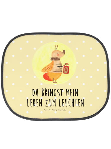 Mr. & Mrs. Panda Sonnenschutz Auto Glühwürmchen mit Spruch in Gelb Pastell