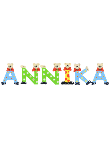 Playshoes Deko-Buchstaben "ANNIKA" in bunt