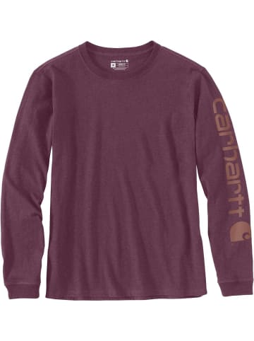 CARHARTT  Longsleeve "Logo L/S 103401" in Lila