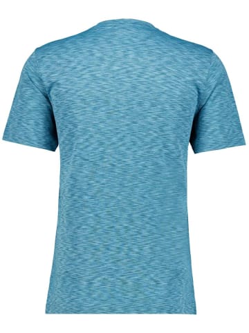 Ragman Softknit T-Shirt space dye in Blau