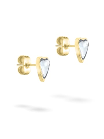 Liebeskind Berlin Ohrstecker Glass Heart in gold