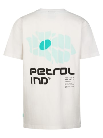 Petrol Industries T-Shirt mit grafischem Rückenprint Aguila in Weiß