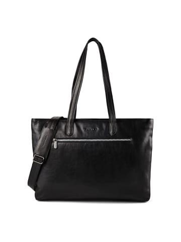 Plevier Power Shopper Tasche Leder 43.5 cm Laptopfach schwarz