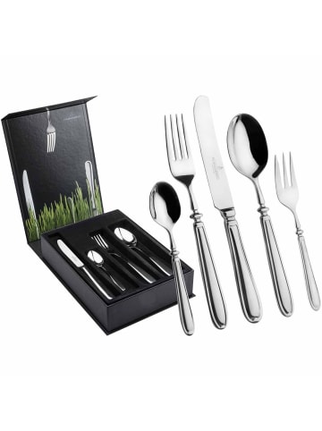 Picard & Wielpütz 30-tlg. Tafelbesteck inkl. Besteckbox Landhaus in in silber