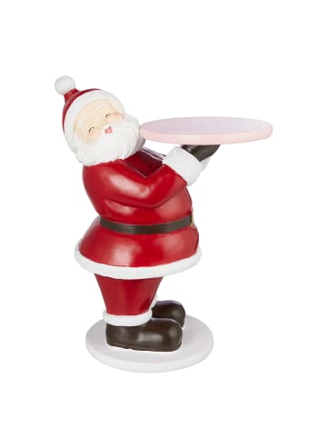 Butlers Deko Santa X-MAS mit Tablett in Rot