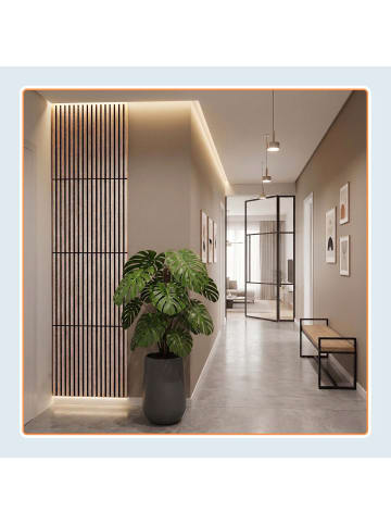 relaxdays 4 x Akustikpaneele in Hellbraun - (B)60 x (H)60 cm