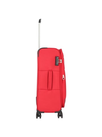 Worldpack Dublin 4 Rollen Kofferset 3-teilig mit Dehnfalte feuerrot