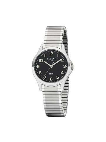 Regent Armbanduhr-Analog silber klein (ca. 29mm) Regent Zugarmband