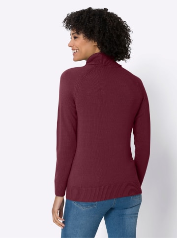 Sieh an! Rollkragen-Pullover in bordeaux