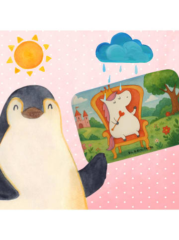 Mr. & Mrs. Panda Badvorleger Einhorn Prinzessin Design ohne Spruch in Weiß