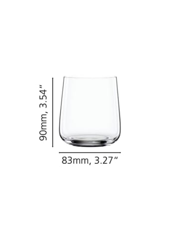 Spiegelau 4er Set Trinkbecher Style in Transparent 340 ml in transparent