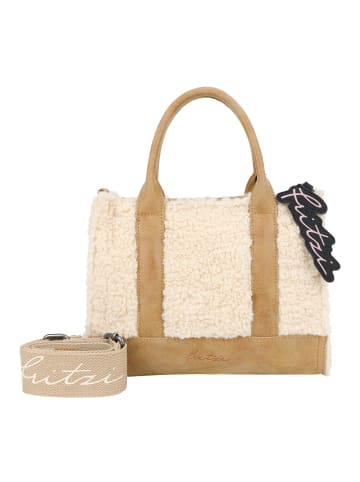 Fritzi aus Preußen Square Limited Teddy Shopper Tasche 26 cm in camel