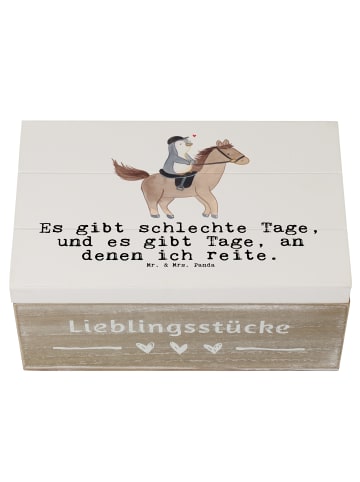 Mr. & Mrs. Panda Aufbewahrungsbox Pferd Reiten mit Spruch in Weiß