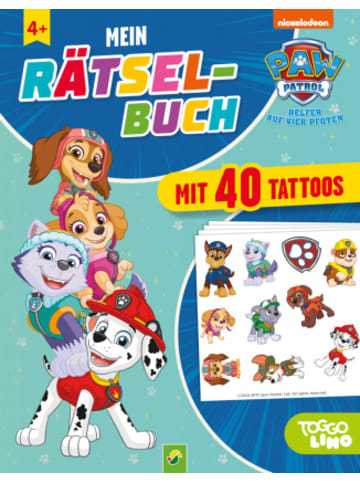Schwager & Steinlein Buch - PAW Patrol Mein Rätselbuch mit 40 Tattoos