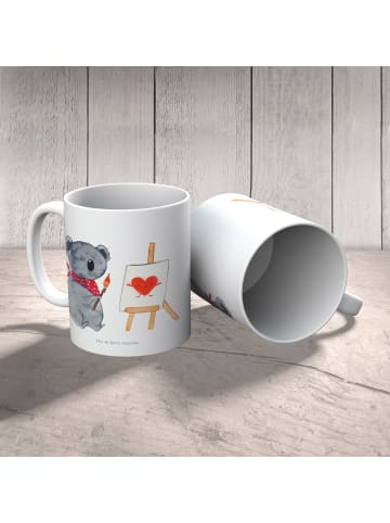 Mr. & Mrs. Panda Mehrwegbecher Koala Künstler ohne Spruch in Weiß