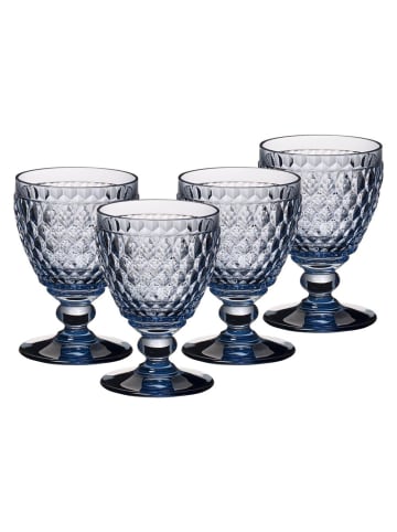 Villeroy & Boch 4er Set Weißweingläser Boston Coloured in Blau 230 ml