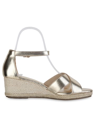 VAN HILL Keilsandaletten Chloe in Gold