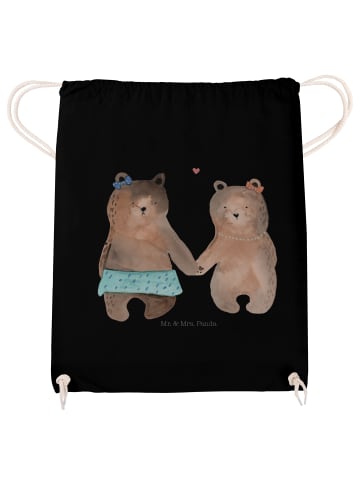 Mr. & Mrs. Panda beutelrucksack Bär Freundin ohne Spruch in Schwarz