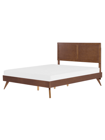 Beliani Doppelbett ISTRES in Braun - (W) 169 x (H) 120 x (L) 205 cm