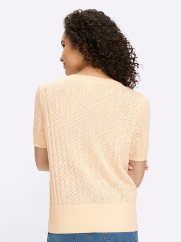 Heine Kurzarmpullover in champagner