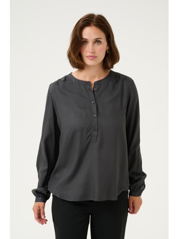 Kaffe Bluse langarm KAkarli Regular fit in Black Oyster