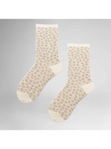 Hudson Socken Playful Leo gemustert in Autumn white