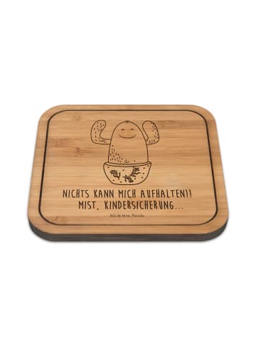 Mr. & Mrs. Panda Untersetzer Kaktus Happy mit Spruch in Transparent