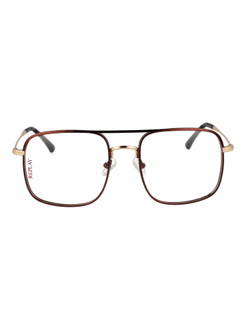 Replay Unisex Optische Fassungen Quadratisch Bronze