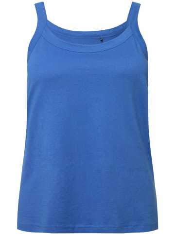 Ulla Popken Strick-Top in mittelblau