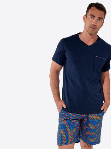 HOM Pyjama Short Sleepwear Bellagio in navy print