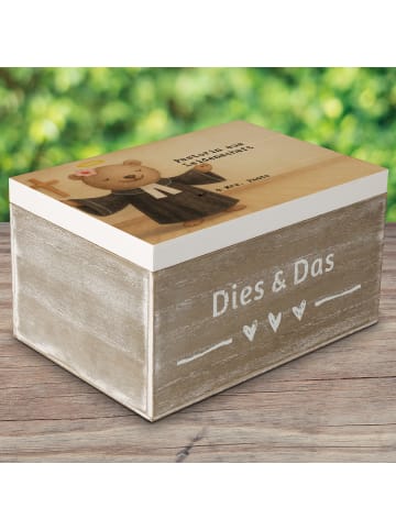 Mr. & Mrs. Panda Box Pastorin Leidenschaft Design mit Spruch in Weiß