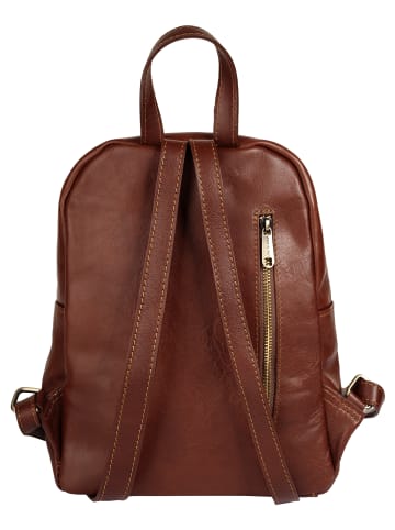 piké Rucksack echt Leder in braun