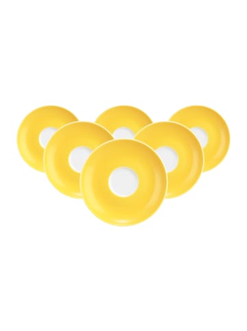 Seltmann Weiden 6er Set Espressountertassen Liberty Pure Colors in ø 12 cm in Yellow Glow