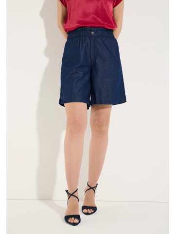 More & More stylishe, cleane Jeansshorts in dark blue denim