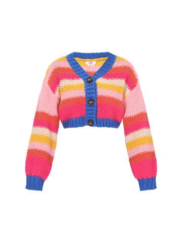 myMo Cardigan in pink multicolor