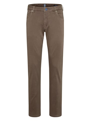 Meyer Chino-Hose Casual Chino Super Stretch in braun