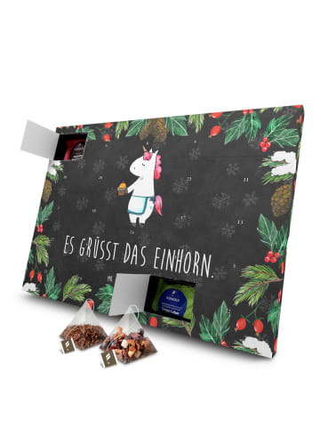 Mr. & Mrs. Panda Adventskalender Einhorn Muffin mit Spruch in Kreidetafel