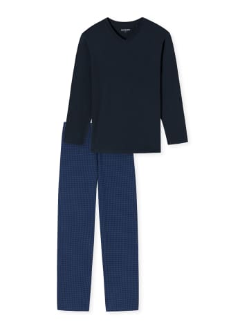 Schiesser Pyjama Comfort Essentials in Dunkelblau