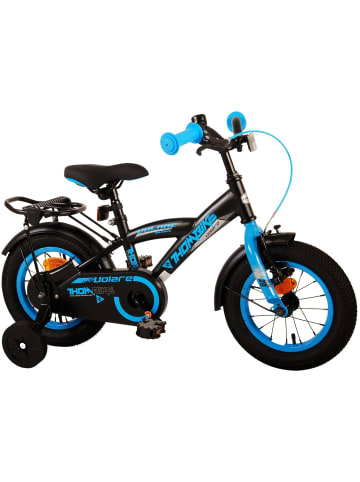 Volare Kinderfahrrad Thombike für Jungen 12 Zoll Kinderrad in Schwarz Blau 3 Jahre