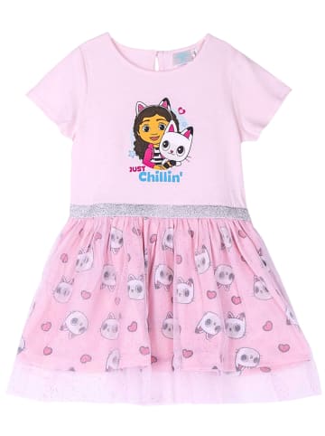 Cerda Sommerkleid Gabby & Kitty Cat mit Tüll & Glitzer in Rosa