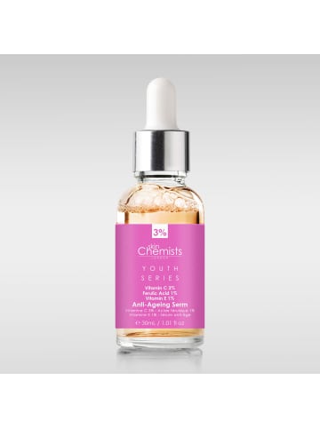 skinChemists Anti-Ageing - Vitamin C 3%, Ferulasäure 1%, Vitamin E 1% 30ml