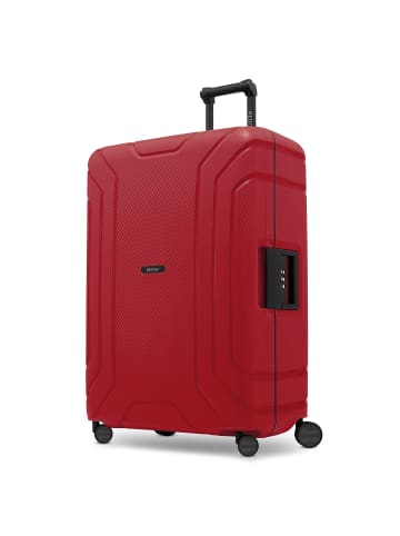 Redolz Essentials 15 4-Rollen Trolley 75 cm mit Dreipunkt-Verschluss classic red