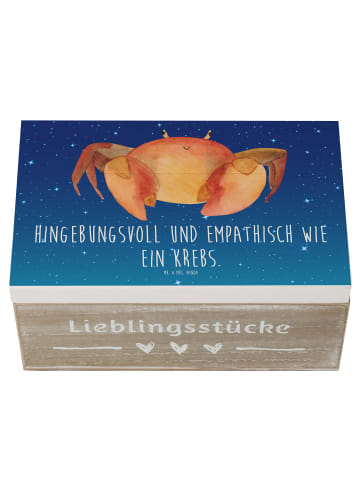 Mr. & Mrs. Panda Aufbewahrungsbox Sternzeichen Krebs mit Spruch in Sternenhimmel Blau