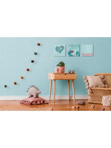 A.S. Création Tapete Plain in Blau