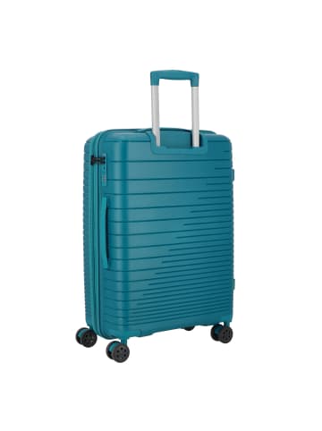 D&N Travel Line 4600 4 Rollen Trolley M 65 cm in petrol